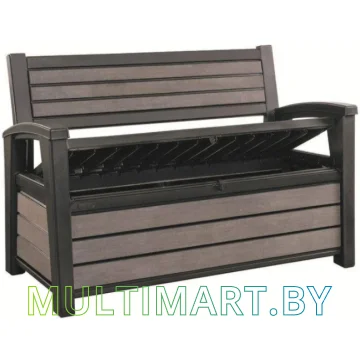 Скамья-сундук Keter Hudson Brushed Bench 235687 (коричневый) картинка 3